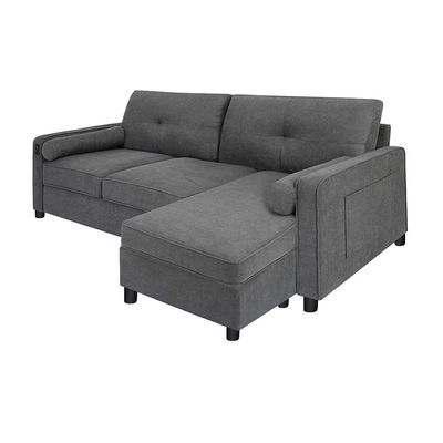 Vermax Fabric Corner Sofa - Dark Blue