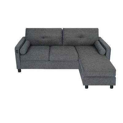 Vermax Fabric Corner Sofa - Dark Blue