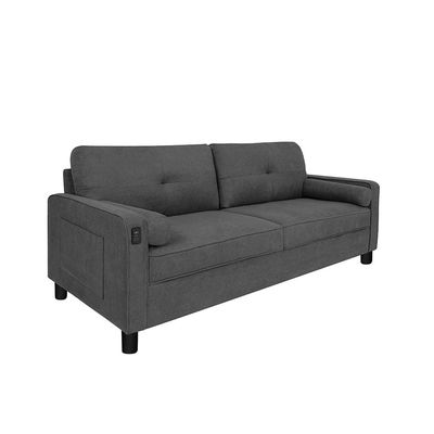 Vermax 3 Seater Fabric Sofa - Dark Blue