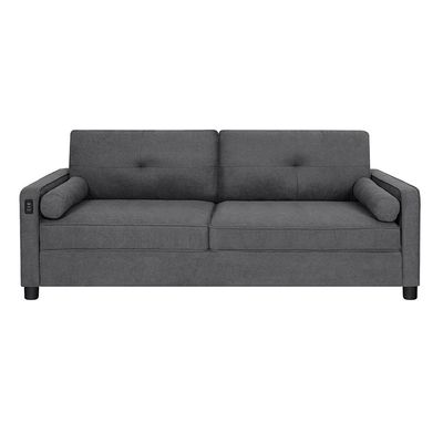 Vermax 3 Seater Fabric Sofa - Dark Blue