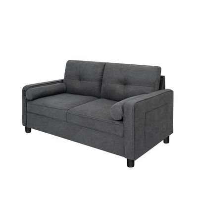 Vermax 2 Seater Fabric Sofa - Dark Blue