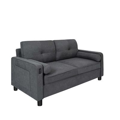 Vermax 2 Seater Fabric Sofa - Dark Blue