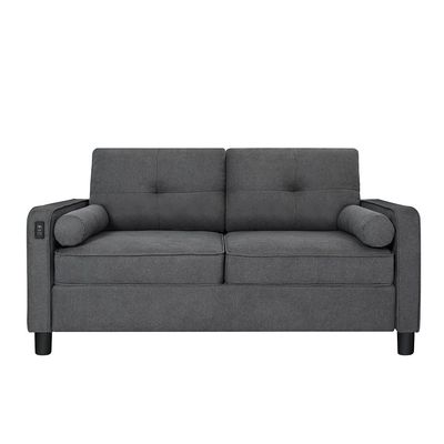 Vermax 2 Seater Fabric Sofa - Dark Blue