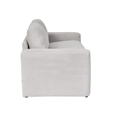 Miles 1 Seater Fabric Sofa -  Light Grey