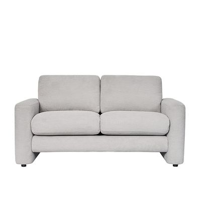 Miles 2 Seater Fabric Sofa -  Light Grey