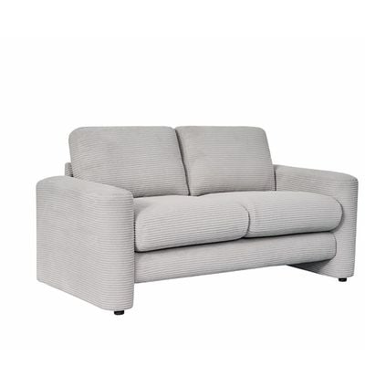 Miles 2 Seater Fabric Sofa -  Light Grey