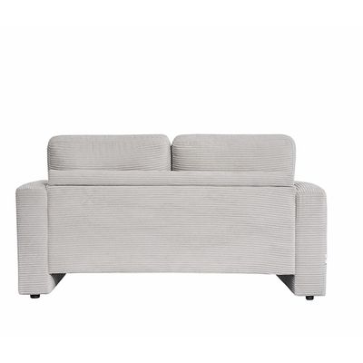 Miles 2 Seater Fabric Sofa -  Light Grey