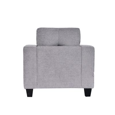 Amalia 1 Seater Fabric Sofa -  Light Grey