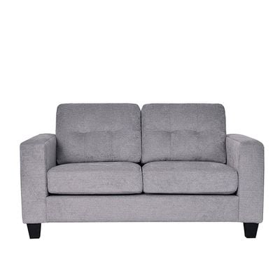 Amalia 2 Seater Fabric Sofa -  Light Grey