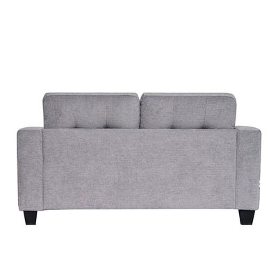 Amalia 2 Seater Fabric Sofa -  Light Grey