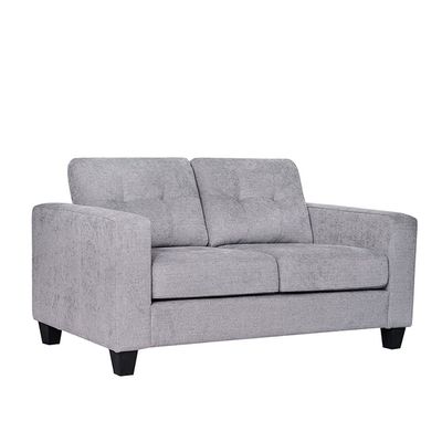 Amalia 2 Seater Fabric Sofa -  Light Grey