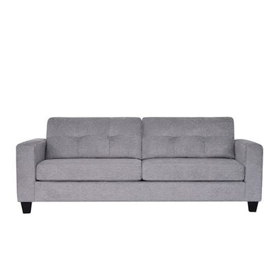 Amalia 3+2+1 Seater Fabric Sofa Set -  Light Grey