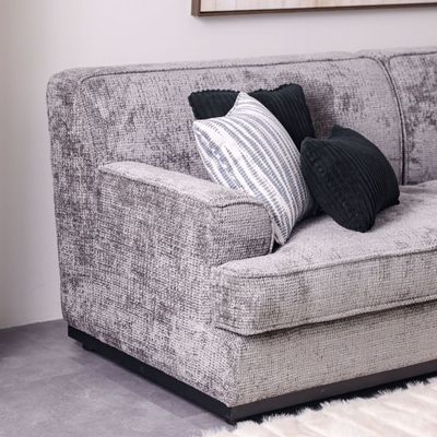 Goldcoast 2-Seater Fabric Sofa - Grey - With 2-Year Warranty