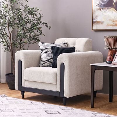 Nimrod 6-Seater Fabric Sofa Set - Beige - With 2-Year Warranty