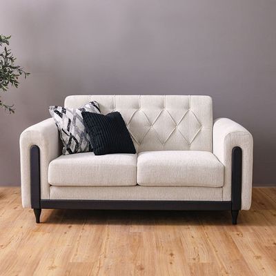 Nimrod 2 Seater Fabric Sofa - Beige