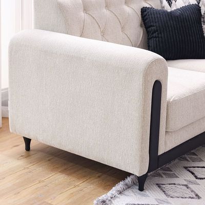 Nimrod 2 Seater Fabric Sofa - Beige