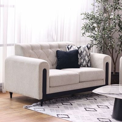 Nimrod 2 Seater Fabric Sofa - Beige