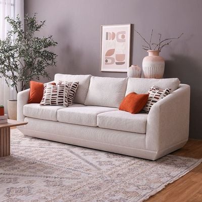 Stamford 6-Seater Fabric Sofa Set - Beige - With 2-Year Warranty