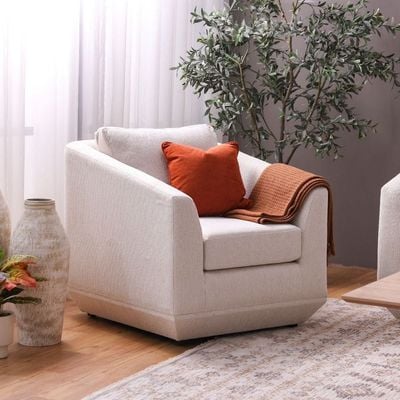 Stamford 6-Seater Fabric Sofa Set - Beige - With 2-Year Warranty