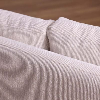 Stamford 3-Seater Fabric Sofa - Beige - With 2-Year Warranty