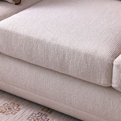 Stamford 3-Seater Fabric Sofa - Beige - With 2-Year Warranty