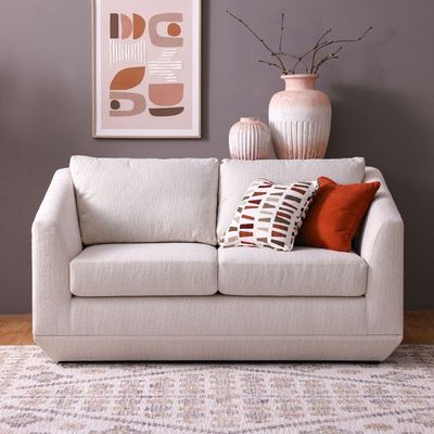 Stamford 2-Seater Fabric Sofa - Beige - With 2-Year Warranty