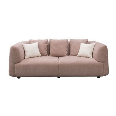 Jessie 4+3 Seater Fabric Sofa Set - Rose