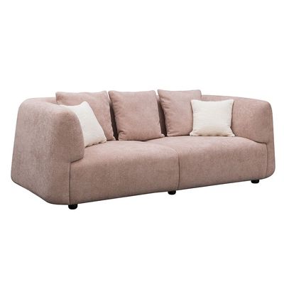 Jessie 4+3 Seater Fabric Sofa Set - Rose