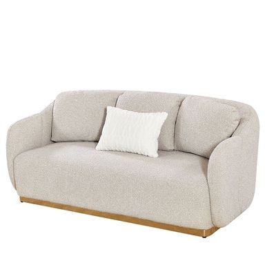 Ollena 2 Seater Fabric Sofa-Beige