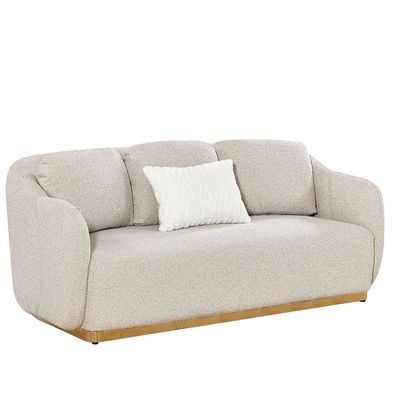 Ollena 2 Seater Fabric Sofa-Beige