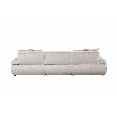 Valira 4+3+3 Seater Fabric Sofa Set- Beige