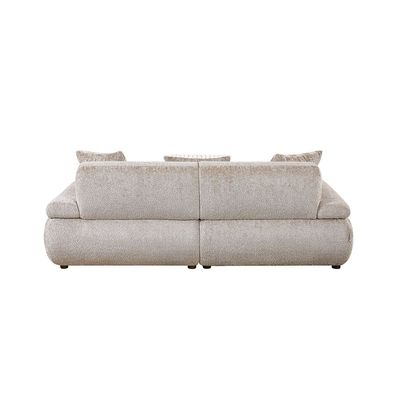 Valira 4+3+3 Seater Fabric Sofa Set- Beige