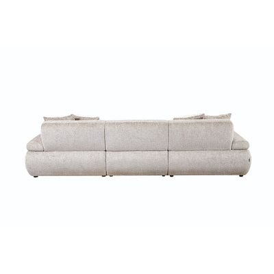 Valira 4 Seater Fabric Sofa - Beige