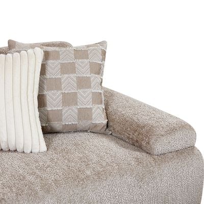 Valira 4 Seater Fabric Sofa - Beige