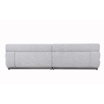 Alistar 4+3+3 Seater Fabric Sofa Set - Grey 