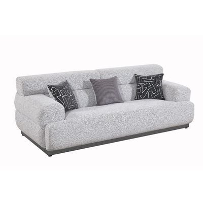 Alistar 3-Seater Fabric Sofa - Grey - With 2-Year Warranty 