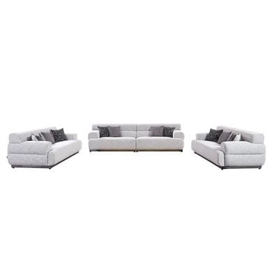 Alistar 4 Seater Fabric Sofa - Grey 