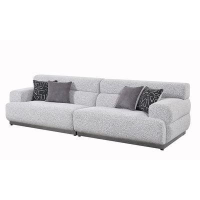 Alistar 4 Seater Fabric Sofa - Grey 