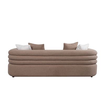 Pentos 4+3 Seater Fabric Sofa Set- Brown