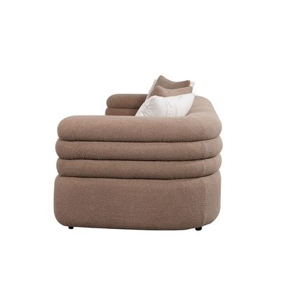 Pentos 4+3 Seater Fabric Sofa Set- Brown