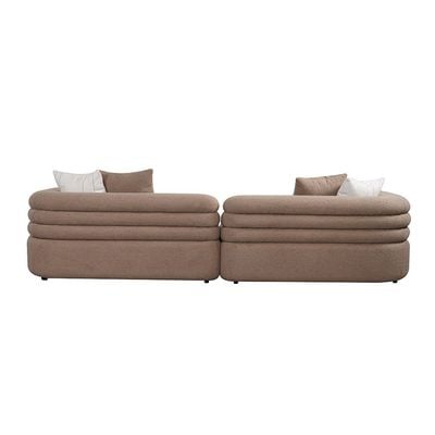 Pentos 4 Seater Fabric Sofa - Brown