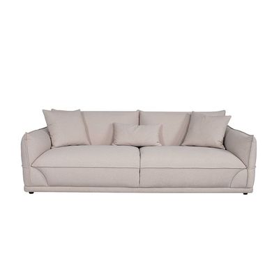 Baela 3-Seater Fabric Sofa - Beige - With 2-Year Warranty