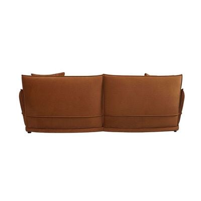 Baela 3+1 Seater Fabric Sofa Set- Dark Brown