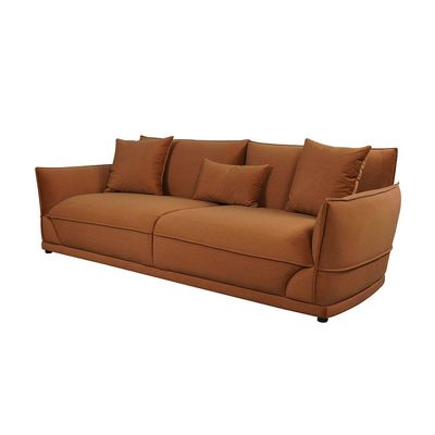 Baela 3+1 Seater Fabric Sofa Set- Dark Brown