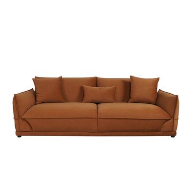 Baela 3-Seater Fabric Sofa - Dark Brown - With 2-Year Warranty