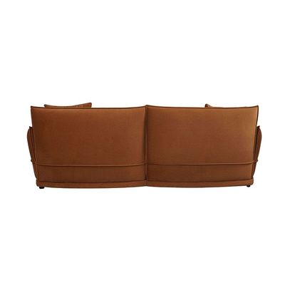 Baela 3-Seater Fabric Sofa - Dark Brown - With 2-Year Warranty