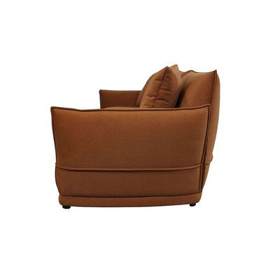 Baela 3 Seater Fabric Sofa - Dark Brown