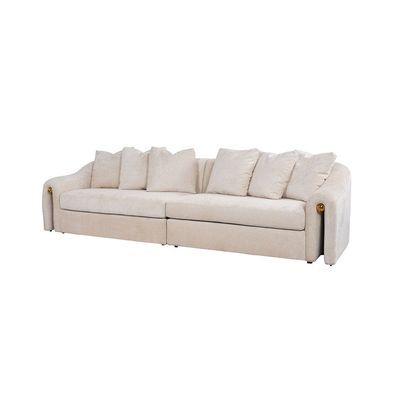 Belosie 4+3 Seater Fabric Sofa Set - Beige