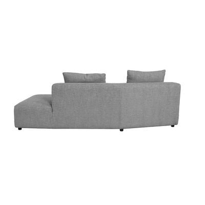 Smith Left Corner Fabric Sofa W/ 1 Table - Grey