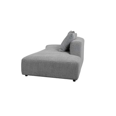 Smith Left Corner Fabric Sofa W/ 1 Table - Grey